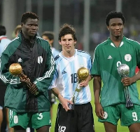 Lionel Messi won the Golden Ball with Mikel Obi and Taye Taiwo clinching silver and bronze