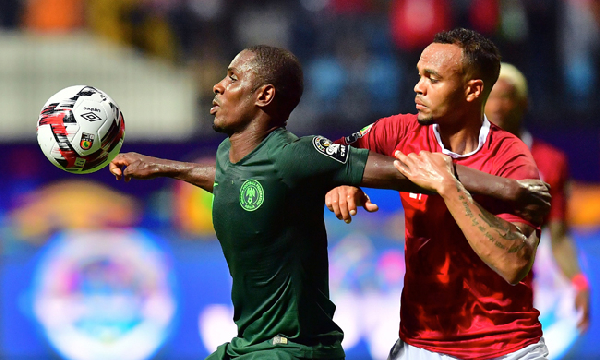 Odion Ighalo against Madagascar during the 2019 AFCON