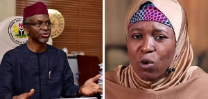 Nasir El-Rufai and Aisha Yesufu