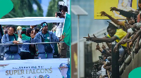Super Falcons trophy parade in Lagos