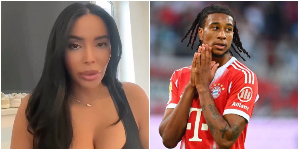 Michael Olise and his baby mama, Fatima Zaunbrecher