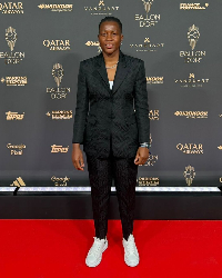 Chiamaka Nnadozie at the Ballon d'Or ceremony