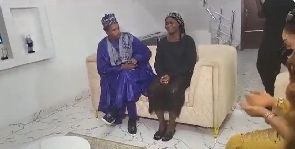 Senator Elisha Abbo with Mohbad's mother