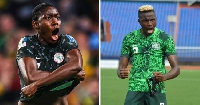 A collage of Oshoala and Osimhen