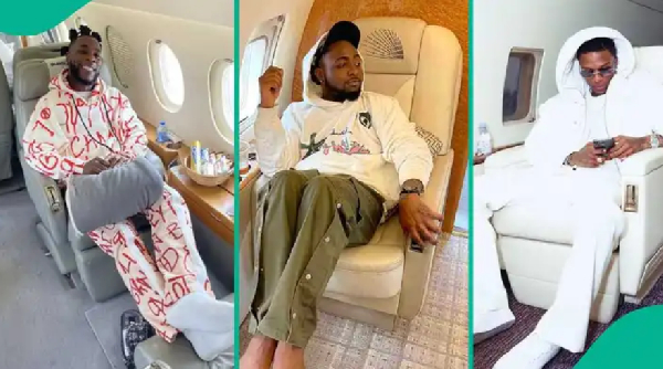 Nigerian singers fly charter plane or private jet belonging to wealthy family members