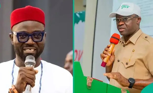 A photo collage of Philip Shaibu and Omobayo Godwins A photo collage of Philip Shaibu and Omobayo Godwins