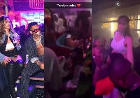 Wizkid and Jada in a club