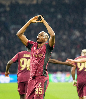 Victor Osimhen netted his first Champions League hat-trick against Ajax