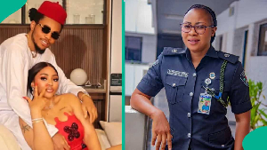Regina Daniels' bother and the FCT Police PRO