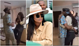 Natasha Osawaru and her husband, 2baba