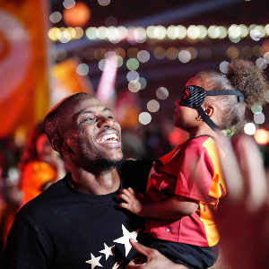 Victor Osimhen and his daughter Hailey