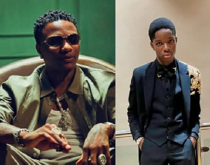 Wizkid and his son, Boluwatife Balogun