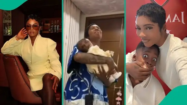 Toke Makinwa, Tiwa Savage and her son