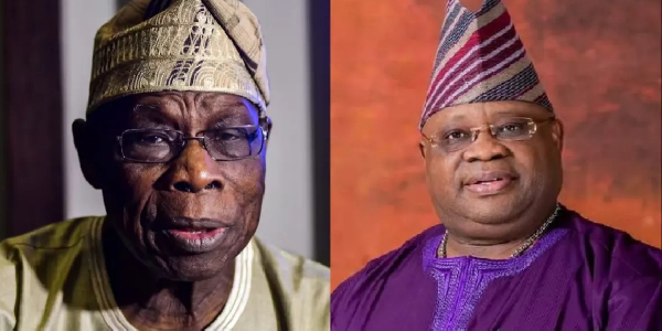 Ademola Adeleke and Former President Olusegun Obasanjo