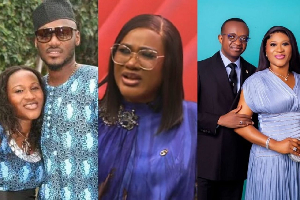 Sunmbo Adeoye with 2Baba and husband