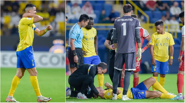 Ronaldo playing for Al Nassr