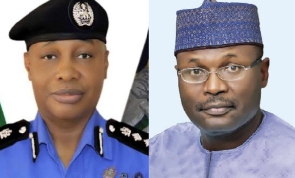 IGP, Usman Baba Alkali and INEC Chairman, Professor Mahmood Yakubu