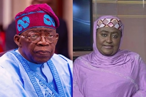 President Bola Ahmed Tinubu and late Aisha Bello