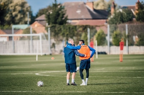 Emmanuel Dennis at training