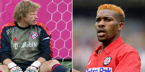 Jay-Jay Okocha scored a brilliant goal against Oliver Kahn back in 1993 Jay-Jay Okocha scored a brilliant goal against Oliver Kahn back in 1993