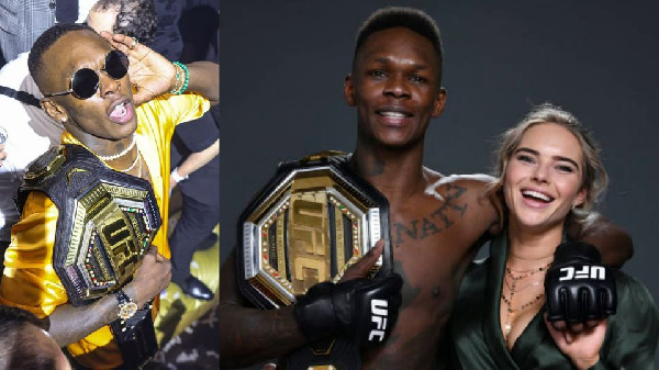 Israel Adesanya and Charlotte Powdrell