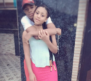 Regina Daniels and her elder brother Sammy West
