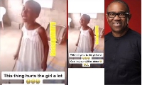 Blind girl prays for Peter Obi's victory