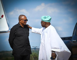 Former presidential candidate Peter Obi and former President Olusegun Obasanjo