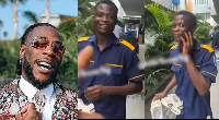 Burna Boy and fan