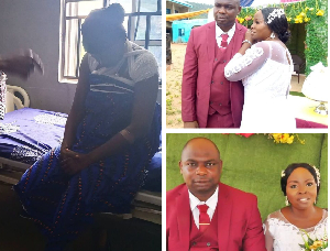 Photo of injured Berida Irawo (left)