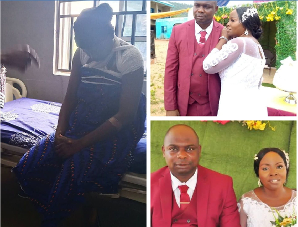 Photo of injured Berida Irawo (left)