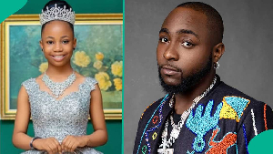 Davido's alleged daughter and Davido