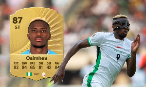 Nigeria and Galatasaray striker Victor Osimhen rating EA Sport