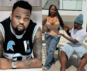 Egungun and lady with tiny waist