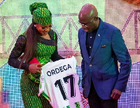 Super Falcons star Francisca Ordega honoured by Benue State Governor, Hyacinth Alia