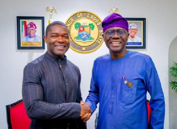 L-R: David Oyelowo, Sanwo-Olu