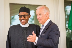 President Muhammadu Buhari with Joe Biden