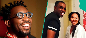 Timi Dakolo, Frank Edoho, and his ex-wife, Sandra Edoho