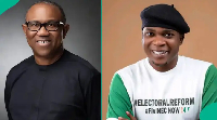 Peter Obi captured in a viral video appearing to chase away his fervent supporter, Peter Akah