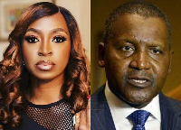 Kate Henshaw and Aliko Dangote