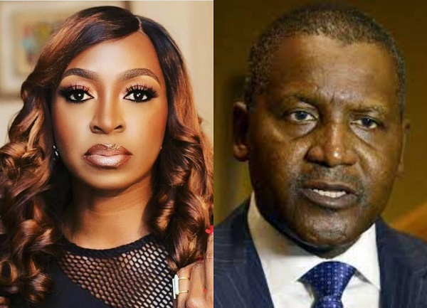 Kate Henshaw and Aliko Dangote