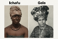 Woman on Ichafu and another woman on Gele
