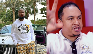 A photo collage of Hushpuppi and Daddy Freeze