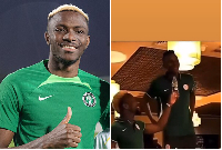 Fans react to video of Victor Osimhen's Super Eagles initiation