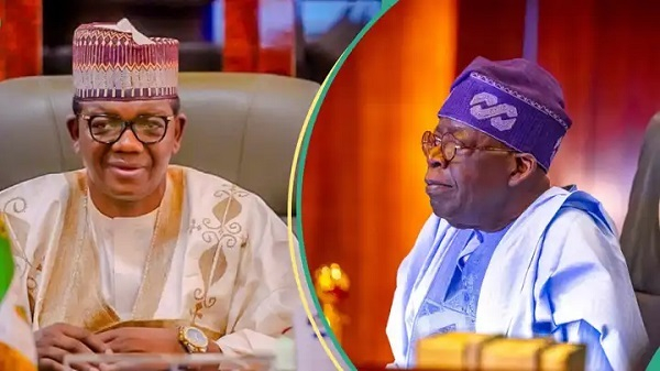 L-R: Hon. Bello Mohammed Matawalle, President Bola Ahmed Tinubu