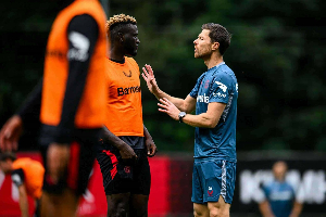 Victor Boniface and Xabi Alonso
