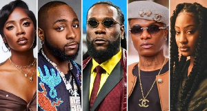 A photo collage of Nigeria's biggest afrobeats artists