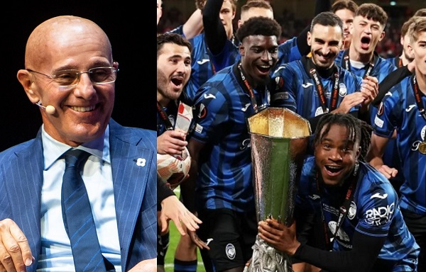Arrigo Sacchi and Atalanta squad