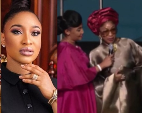 Tonto Dikeh at Pastor Jerry Eze's church