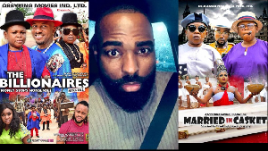 Ezeh Val and posters of some of his movies
